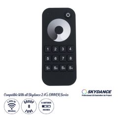 RT8 SKYDANCE Ασύρματο Χειριστήριο Αφής RF 2.4Ghz 8 Group για όλα τα Μονόχρωμα SKYDANCE Controller DC 3V 2 x AAA - IP20 Μ12.2 x Π5.3 x Υ1.7cm - 5 Χρόνια Εγγύηση