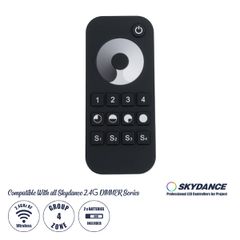 RT6 SKYDANCE Ασύρματο Χειριστήριο Αφής RF 2.4Ghz 4 Group για όλα τα Μονόχρωμα SKYDANCE Controller DC 3V 2 x AAA - IP20 Μ12.2 x Π5.3 x Υ1.7cm - 5 Χρόνια Εγγύηση