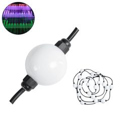 Ψηφιακή Αλυσίδα - Γιρλάντα με 20 Σποτ LED SMD 3535 30W 60LED 20PIXEL SPI/TTL Protocol IC WS2811/SM16703P 1300lm 360° DC 12V Αδιάβροχο IP67 Πολύχρωμο RGB - Φ5 x Μ460cm - 3 Χρόνια Εγγύηση