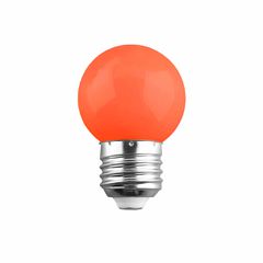 Λάμπα LED E27 G45 Γλομπάκι 2W 120lm 260° AC 220-240V IP20 Φ4.5 x Υ6.9cm Σκούρο Πορτοκλί - 2 Χρόνια Εγγύηση