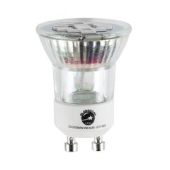Σποτ LED GU10 MR11 4W 300lm 120° AC 85-265V με Λευκό Γαλακτερό Γυαλί Κόκκινο - 2 Χρόνια Εγγύηση