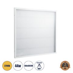 LED Panel Transparent 60x60cm 44W 3960lm 120° CRI≥80Ra AC 220-240V IP20 Μ60 x Π60 x Υ2.5cm - Θερμό Λευκό 2700K - 2 Χρόνια Εγγύηση