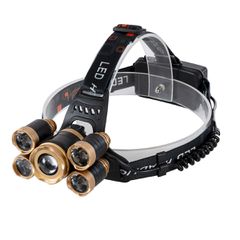 Φορητός Φακός Κεφαλής LED CREE 50W με Επαναφορτιζόμενη Μπαταρία 3600mAh & Καλώδιο Φόρτισης USB - Ψυχρό Λευκό 6000K - Μ8.5 x Π5.5 x Υ5cm