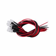 Χαμηλής Ισχύος Δίοδος LED 0.3W DC 12V - Φ0.5 x Υ1cm - Θερμό Λευκό 2700K - Dimmable - Συσκευασία 10 Τεμαχίων - 2 Χρόνια Εγγύηση