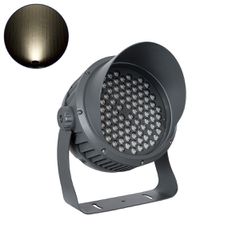 Προβολέας Wall Washer με Αντιθαμβωτική Γρίλια για Φωτισμό Κτιρίων LED 100W 9500lm 10° AC 220-240V Αδιάβροχο IP67 Μ34 x Π36 x Υ44cm Φυσικό Λευκό 4500K - Γκρι Ανθρακί - 3 Χρόνια Εγγύηση