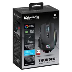 MOUSE DEFENDER GM-213 THUNDER RF 1600dpi 8P BLACK-thumb-2