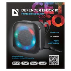 BLUETOOTH SPEAKER DEFENDER ENJOY 10 3W CZARNY-thumb-2