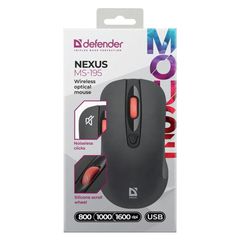 MOUSE DEFENDER NEXUS MS-195 RF SILENT BLACK-thumb-4