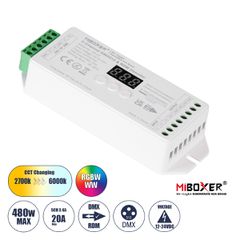 D5-CX Mi-BOXER DC DMX & RDM Dimmer High Speed Controller / Decoder 5 Καναλιών DC 12-24V 5 x 4A 96W - Max 20A 480W - IP20 Μ13 x Π5 x Υ2.5cm - 5 Years Warranty