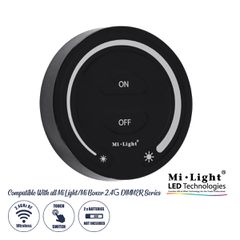 FUT087-B Mi-Light Ασύρματο Χειριστήριο Αφής RF 2.4Ghz για όλα τα Μονόχρωμα Mi-BOXER Controller DC 3V 2 x AAA - IP20 Μαύρο Φ8 x Υ1.8cm - 5 Years Warranty