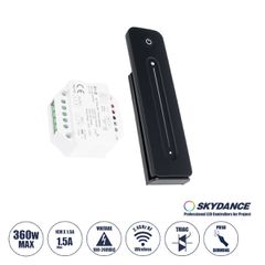 S1-B+R11 SKYDANCE ΣΕΤ Dimmer & Ασύρματο Χειριστήριο Αφής 1 Group RF 2.4Ghz 1.5A Max AC100-240V (360W) - DC 3V IP20 - 5 Χρόνια Εγγύηση