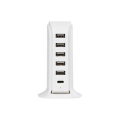 Επιτραπέζιος Φορτιστής Πολύμπριζο USB με 5 θύρες-thumb-3
