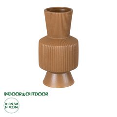 Πήλινο Κεραμικό Κασπώ Γλάστρα - Flower Pot Κεραμιδί Φ9.5cm x Υ25cm