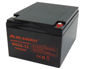 Μπαταρία μολύβδου βαθιάς εκφόρτισης 12V 26Ah MK26-12 MKE με ανθεκτικές πλάκες για μεγαλύτερη απόδοση