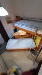 Κουκέτα παιδική με γραφείο και ντουλάπα