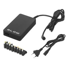 Universal τροφοδοτικό 90W με σετ βυσμάτων SLIM Blow σε μαύρο χρώμα