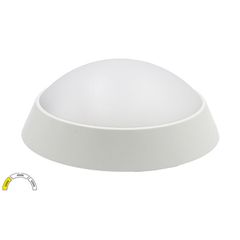 Φωτιστικό πλαφονιέρα στρογγυλή LED 230V 20W 3CCT με διάσταση 220x80mm IP65 λευκό χρώμα