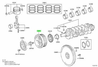 TOYOTA	HILUX 15'-24' 1GD-2GD	ΤΡΟΧΑΛΙΑ ΣΤΡΟΦΑΛΟΥ	13408-0Ε010-thumb-2