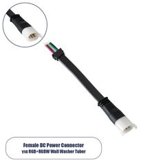 Ταχυσύνδεσμος Τροφοδοσίας για Wall Washer IP65 - 5 Καλώδια +/- σε Power Connector 5 PIN Female για Πολύχρωμα RGB+RGBW