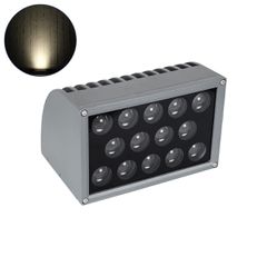 Επιτοίχιος Προβολέας Wall Washer για Φωτισμό Κτιρίων - Απλίκα & Δαπέδου LED 30W 2850lm 5° DC 24V Αδιάβροχο IP67 Μ18.5 x Π13 x Υ12cm Φυσικό Λευκό 4500K - Γκρι Ανθρακί - 3 Years Warranty