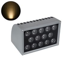 Επιτοίχιος Προβολέας Wall Washer για Φωτισμό Κτιρίων - Απλίκα & Δαπέδου LED 30W 2700lm 5° DC 24V Αδιάβροχο IP67 Μ18.5 x Π13 x Υ12cm Θερμό Λευκό 2700K - Γκρι Ανθρακί - 3 Years Warranty