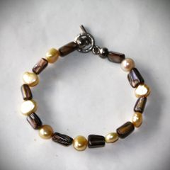 Βραχιόλι μαργαριτάρια, όστρακα mother of pearl sterling silver 925 από κλείσιμο καταστήματος SST143