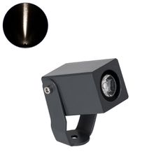 Σποτ Φωτισμού Ειδικό για Φυτά - Δέντρα LED 3W 345lm 8° DC 24V Αδιάβροχο IP67 Μ3.5 x Π6.4 x Υ10cm Φυσικό Λευκό 4500K - Γκρι Ανθρακί - 3 Years Warranty