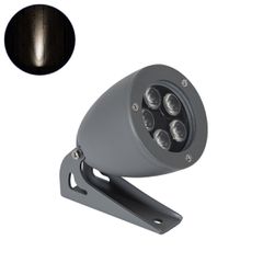 Σποτ Φωτισμού Ειδικό για Φυτά - Δέντρα LED 12W 1380lm 15° DC 24V Αδιάβροχο IP67 Μ9 x Π11 x Υ9cm Φυσικό Λευκό 4500K - Γκρι Ανθρακί - 3 Years Warranty