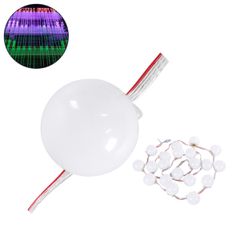 Ψηφιακή Αλυσίδα Γιρλάντα με 20 Σποτ LED SMD 3535 15W 20LED 20PIXEL SPI/TTL Protocol IC UCS512B 900lm 240° DC 12V IP67 RGB - Λευκό Σώμα - Μ200 x Π5 x Υ5cm
