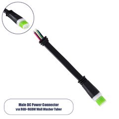 Ταχυσύνδεσμος Τροφοδοσίας για Wall Washer Tuber - 5 Καλώδια +/- σε Power Connector 5 PIN Male για Πολύχρωμα RGB+RGBW Tuber