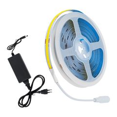 Σετ Ταινία COB LED 5m 48W/5m 308LED/m 816lm/m 120° DC 12V IP20 με Τροφοδοτικό Φυσικό Λευκό 4500K