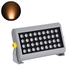 Προβολέας Wall Washer για Φωτισμό Κτιρίων LED 36W 3060lm 30° AC 220-240V Αδιάβροχο IP67 Μ30 x Π6 x Υ17cm Αρχιτεκτονικό Πορτοκαλί 2200K - Ασημί - 3 Years Warranty