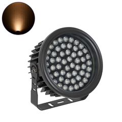 Προβολέας Wall Washer για Φωτισμό Κτιρίων LED 54W 4590lm 30° DC 24V Αδιάβροχο IP65 L24.5 x W24.5 x H14.7cm Αρχιτεκτονικό Πορτοκαλί 2200K - Μαύρο - 3 Years Warranty