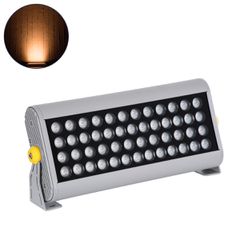 Προβολέας Wall Washer για Φωτισμό Κτιρίων LED 48W 4080lm 30° AC 220-240V Αδιάβροχο IP67 Μ39 x Π6 x Υ17cm Αρχιτεκτονικό Πορτοκαλί 2200K - Ασημί - 3 Years Warranty