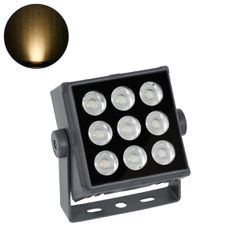 Προβολέας Wall Washer για Φωτισμό Κτιρίων LED 27W 2430lm 3° DC 24V Αδιάβροχο IP65 L13.8 x W16.4 x H7cm Θερμό Λευκό 3000K - Γκρι Ανθρακί - 3 Years Warranty