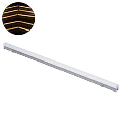Ψηφιακή Μπάρα Φωτισμού Wall Washer Digital Pixel Facade Tuber Bar LED 12W 840lm 180° DC 24V Αδιάβροχο IP65 L100 x W3 x H4.5cm Θερμό Λευκό 2700K DMX512 - Ασημί με Οπάλ Λευκό Κάλυμμα - 3 Years Warranty