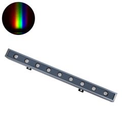 Μπάρα Φωτισμού Wall Washer LED 18W 1890lm 30° DC 24V Αδιάβροχο IP65 Μ50 x Π4 x Υ5cm Πολύχρωμο RGBW DMX512 - Γκρι Ανθρακί - 3 Years Warranty