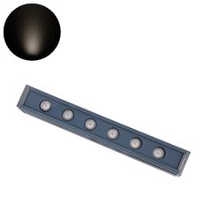 Μπάρα Φωτισμού Wall Washer LED 6W 690lm 30° DC 24V Αδιάβροχο IP65 Μ30 x Π4 x Υ5cm Φυσικό Λευκό 4500K - Γκρι Ανθρακί - 3 Years Warranty