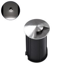 Χωνευτό Φωτιστικό Σποτ Δαπέδου One Sided LED 1W 115lm 30° DC 24V Αδιάβροχο IP68 Φ5 x Υ9cm Φυσικό Λευκό 4500K - Ανοξείδωτο Ατσάλι - 3 Years Warranty