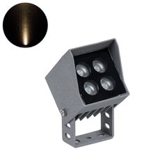 Σποτ Φωτισμου Wall Washer LED 8W 880lm 8° AC 220-240V Αδιάβροχο IP65 Μ8.5 x Π7.3 x Υ9.5cm Θερμό Λευκό 3000K - Γκρι Ανθρακί - 3 Years Warranty