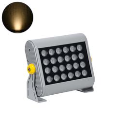 Προβολέας Wall Washer για Φωτισμό Κτιρίων LED 24W 2160lm 30° AC 220-240V Αδιάβροχο IP65 Μ22.5 x Π6 x Υ16.5cm Θερμό Λευκό 3000K - Ασημί - 3 Years Warranty