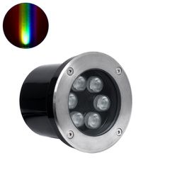 Χωνευτό Φωτιστικό Σποτ Δαπέδου LED 9W 945lm 30° DC 24V Αδιάβροχο IP65 Φ12 x Υ9cm Πολύχρωμο RGBW DMX512 - Ανοξείδωτο Ατσάλι - 3 Years Warranty
