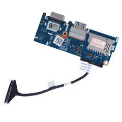 Πλακέτα USB SD Reader VGA - USB SD Reader VGA Power Button Board για Laptop Dell Vostro 5468 Inspiron 7460 LS-D822P 03RJG2 3RJG2 CN-03RJG2 με καλωδιοταινία ( Κωδ.1-BRD266 )