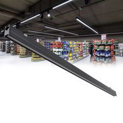 Γραμμικό Φωτιστικό Οροφής Linear LED 18W 2170lm 120° AC 220-240V Μ120 x Π2 x Υ4cm Θερμό Λευκό 2700K - Μαύρο - 3 Years Warranty