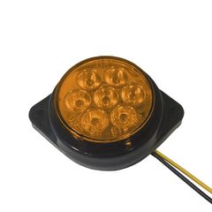 Πλευρικά Φώτα Όγκου Φορτηγών FLAT BULLET LED 7 SMD DC 24V Αδιάβροχο IP66 Πορτοκαλί-thumb-1