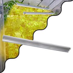 Linear Grow Light Hydro Spectrum LED Γραμμικό Φωτιστικό Ανάπτυξης Φυτών Υδροπονικού Θερμοκηπίου 120cm SMD 2835 200W 120° AC230V IP54 Εσωτερικού Χώρου για Κάλυψη Επιφάνειας 1.2m x 1.2m