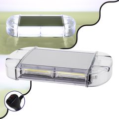 Φάρος Σήμανσης Οχήματος Ασθενοφόρου για Αυτοκίνητα & Φορτηγά 6 Προγραμμάτων Φωτισμού STROBE LED COB 60W DC 10-30V Αδιάβροχος IP66 Ψυχρό Λευκό 6000K