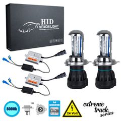 H4 XCB Line KIT Βασικού Φωτισμού Φορτηγού 3rd Generation Can-Bus Extreme Truck Series Bi-XENON 110W 10350lm DC 24V Αδιάβροχο IP65 Ψυχρό Λευκό 8000K