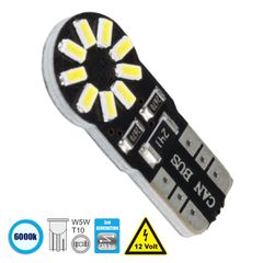 Λάμπα Αυτοκίνητου T10 W5W 3rd Generation Can-Bus Series LED 18 SMD 3014 2.8W 420lm 360° DC 12V IP20 Ψυχρό Λευκό 6000K