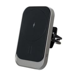 Μαγνητική Βάση Κινητού Αυτοκινήτου Max 15W USB σε USB Type-C με Κλιπ στον Αεραγωγό - Ασύρματη Φόρτιση MagSafe QuickCharge 3.0